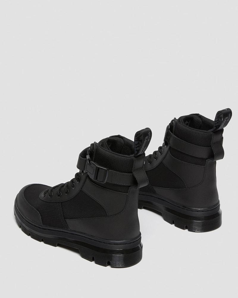 Dr Martens Combs Tech Poly Fritidsstøvler Dame Sort | DK 83ILH